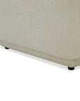 Canapé 3 places en velours chiné beige CARLOTA