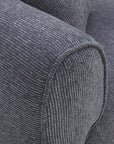 Canapé 3 places en velours texturé gris NALYA