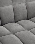 Canapé convertible 2 places en velours texturé gris JASPER