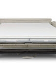 Canapé convertible express 3 places en tissu beige ISANDRO