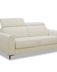 Canapé convertible express 3 places en velours texturé beige CALEB