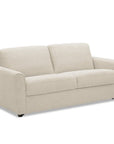 Canapé convertible express 3 places en velours texturé beige KALIANA