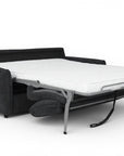 Canapé convertible express 3 places en velours texturé gris foncé CHIARA