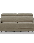Canapé convertible express 3 places en velours texturé taupe CALEB