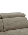 Canapé convertible express 3 places en velours texturé taupe CALEB