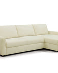 Canapé d'angle convertible et réversible ouverture express en velours côtelé beige JULIETTE