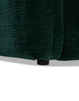 Canapé d'angle en velours tissé vert sapin avec dossier réglable ADONIS - Angle droit