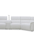 Canapé d'angle relax en tissu bouclette doux beige MARINA - Angle droit