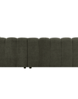 Canapé d'angle réversible en tissu bouclette vert AELIS
