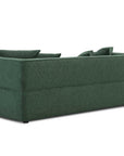 Canapé fixe 3 places en tissu vert EVELYNE