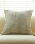 Coussin beige à tissu texturé 45x45 cm CASA