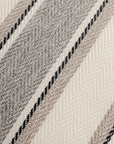 Coussin beige et gris à rayures 45x45 cm RIVIERA