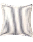 Coussin blanc à rayures bleu marine 45x45 cm TALINA
