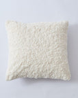 Coussin blanc à tissu bouclette 45x45 cm TRED