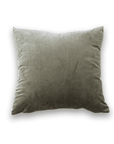 Coussin carré 45x45cm en velours gris foncé TYGA