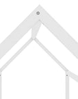 Lit cabane en bois blanc 90 x 190 cm POPY