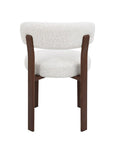 Lot de 2 chaises en velours tissé écru pieds en métal marron MARYSE