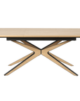 Table à manger extensible effet bois 10 personnes 160-220 cm OXANE