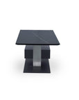 Table basse relevable avec rangement en céramique noir ADELIE