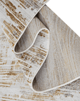 Tapis abstrait beige marron 200 x 290 cm PATINA