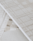 Tapis beige à motifs 160 x 230 cm BRUME