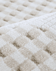 Tapis beige à motifs 160 x 230 cm BRUME
