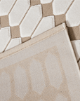 Tapis beige à motifs hexagonal 200 x 290 cm KELVYN