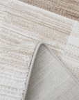 Tapis beige à motifs rectangulaires 160 x 230 cm NOMADE