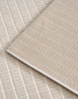 Tapis beige à petits carreaux 160 x 230 cm TALO