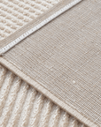 Tapis beige et blanc motif chevron 160 x 230 cm HERRING