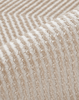 Tapis beige et blanc motif chevron 160 x 230 cm HERRING