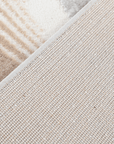 Tapis beige et gris à motifs blancs 160 x 230 cm PORTO