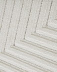 Tapis blanc écru à losanges beiges 200 x 290 cm ROUBY