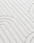 Tapis blanc écru à relief géométriques 192 x 290 cm AFINA