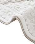 Tapis blanc écru effet moulure parisienne 154 x 230 cm CESAR