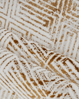 Tapis géométrique beige et marron 160 x 230 cm CARAMEL
