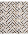 Tapis géométrique taupe et marron 160 x 230 cm LATTICE
