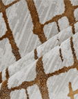Tapis géométrique taupe et marron 200 x 290 cm LATTICE