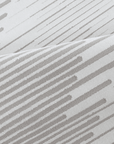 Tapis gris à lignes asymétriques 160 x 230 cm VENISE
