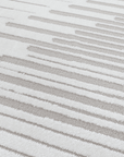Tapis gris à lignes asymétriques 160 x 230 cm VENISE