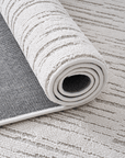Tapis gris à motifs 160 x 230 cm BRIDGE