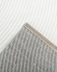 Tapis gris à motifs circulaires 160 x 230 cm NOLOCO