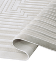 Tapis gris à motifs de lignes 160 x 230 cm PERTONA