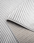 Tapis gris à rayures 160 x 230 cm CLEO