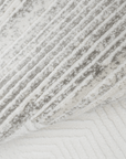 Tapis gris à tissu texturé 160 x 230 cm SOLIS