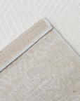 Tapis gris à tissu texturé 160 x 230 cm SOLIS