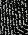 Tapis noir à motifs chevrons blancs 160 x 230 cm AIDA