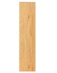 Bibliothèque design en bois noir et chêne 6 niches OFELIA
