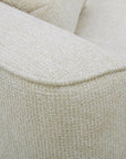 Canapé 3 places en velours chiné beige CARLOTA