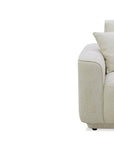 Canapé 3 places en velours chiné beige CARLOTA
